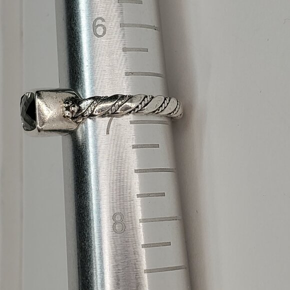 Lori Bonn Green Topaz Sterling Silver Ring, Size 6.75 - Picture 8 of 10